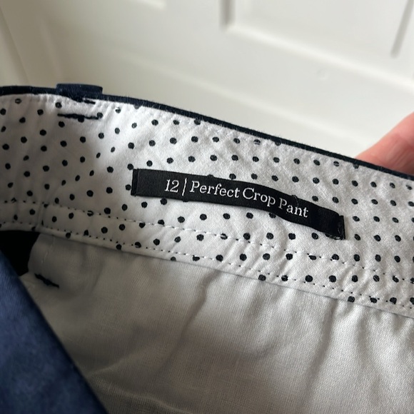 NWT Talbots Perfect Crop Pant, Navy, Size 12 - Picture 7 of 9
